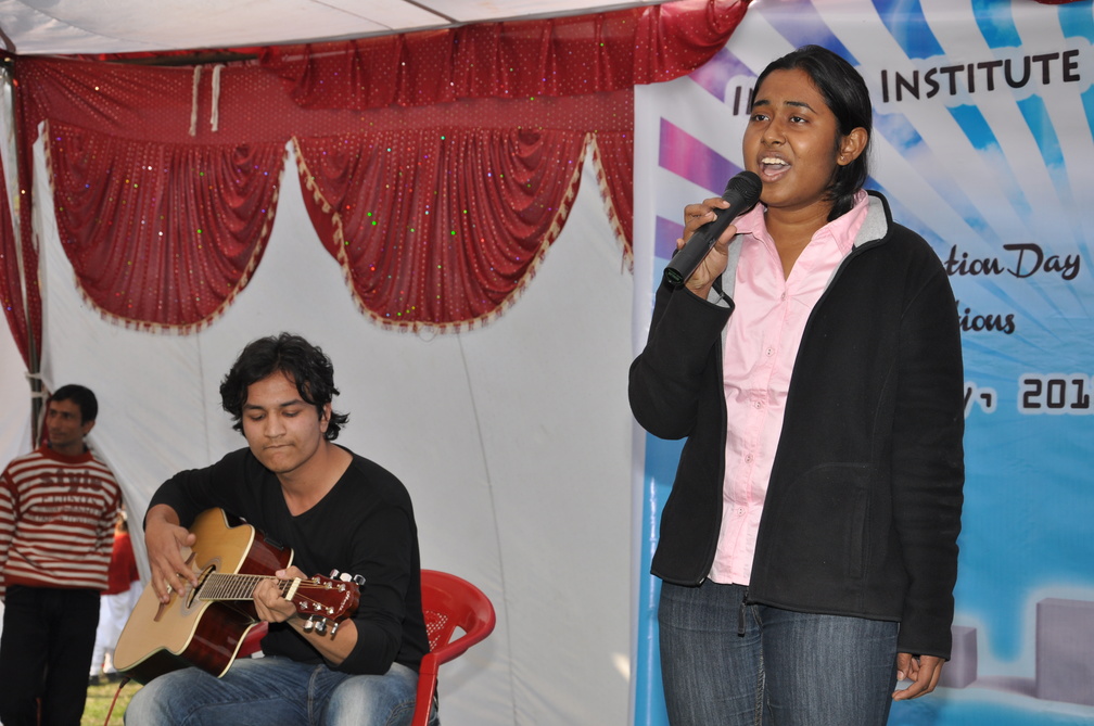 Student Singing Song-3rd Foundation Day