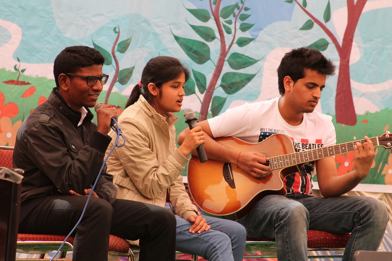 Students Singing Song-5th Foundation Day