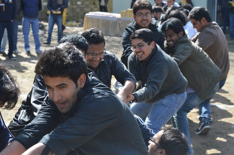Tug-of-War between Students and Faculty-5th Foundation Day