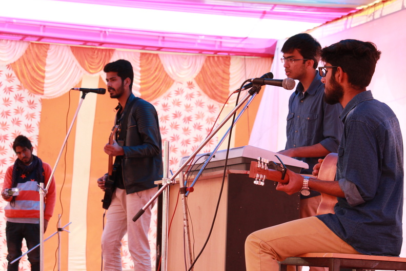 Students Singing Song-8th Foundation Day