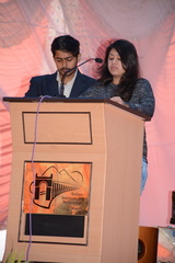 Anchoring by Student-9th Foundation day