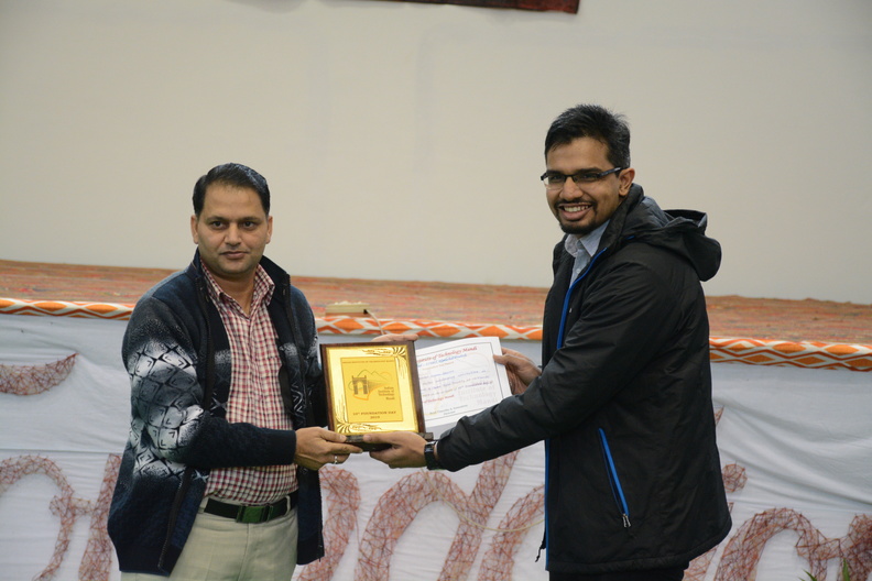 Certificate and Memento Distribution-10th Foundation Day
