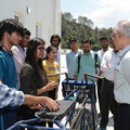 Prof. Timothy A. Gonsalves Inspecting student's Project