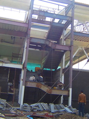 Construction of B2 hostel stairs 