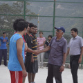 Intraction with guest during Inauguration of Basketball Court